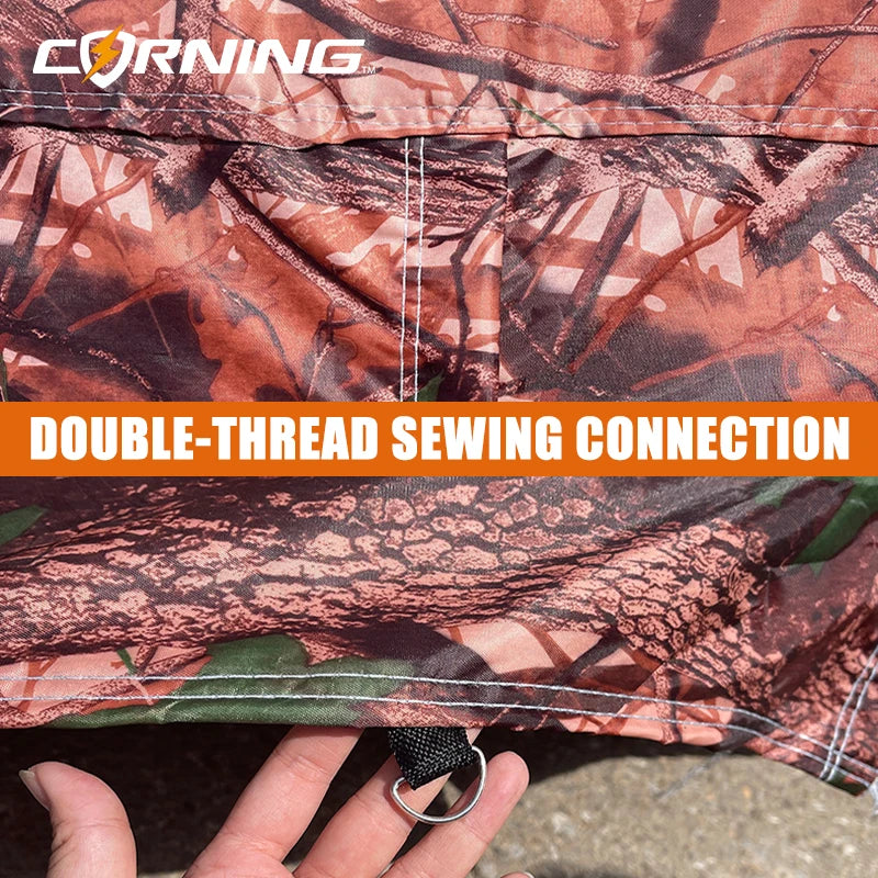 Maple Leaf Camouflage Cotton Car Cover Outdoor Waterproof Sun Auto Hail Winter Protection Frost Exterior Accessories Automobiles