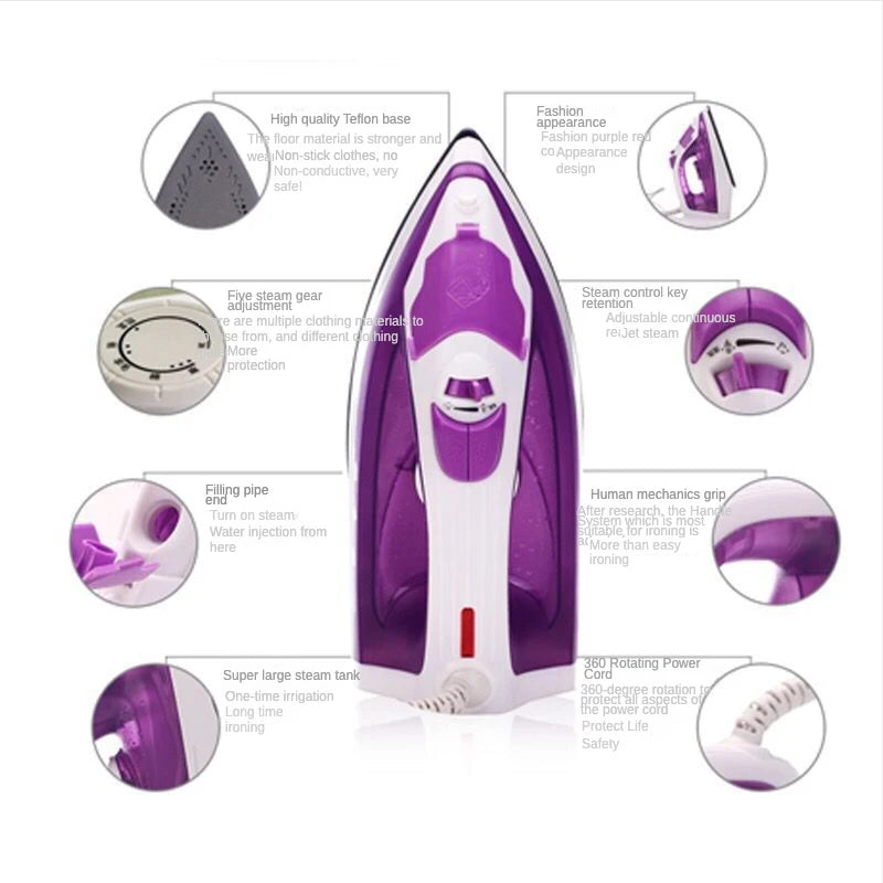 Ironing Steam Irons for Clothes Vaporizer Mini Portable Steam Iron Mini-iron Cloth Ironing Machine Vertical Small Sewing Linen