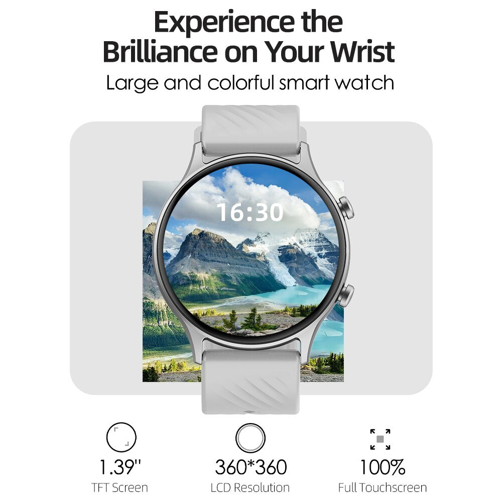 Legend Smart Watch Large 1.39inch Screen Bluetooth Call Sport Smartwatch For Men Women Health Track IP67 Waterproof Watch