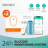 Sibionics Blood Glucose Meter 24h Real Time Monitoring Tester Diabetes Suger Sensor Health Monitors For Home Scanner Finger-Free