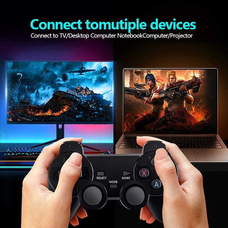 Video Game Console 64GB Built in 14000+ Games Handheld Game Console Wireless Controller Game Stick For PS1 GBA MAME GBMD NEO