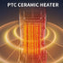 1300W Portable Electric Heater Fan PTC Tip-Over Protection Mini Air Heater Household Desktop Hot Air Blower,90° Head Shaking