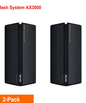 Xiaomi Mesh System AX3000 (2-Pack) Wireless Router 256MB 5G Wifi Amplifier WIFI IPv6 WPA3 for Xiaomi Compatible with Mi APP