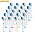 20pcs Oral A B Sensitive Gum Care Electric Toothbrush Replacement Brush Heads Sensitive Brush Heads Extra Soft Bristles