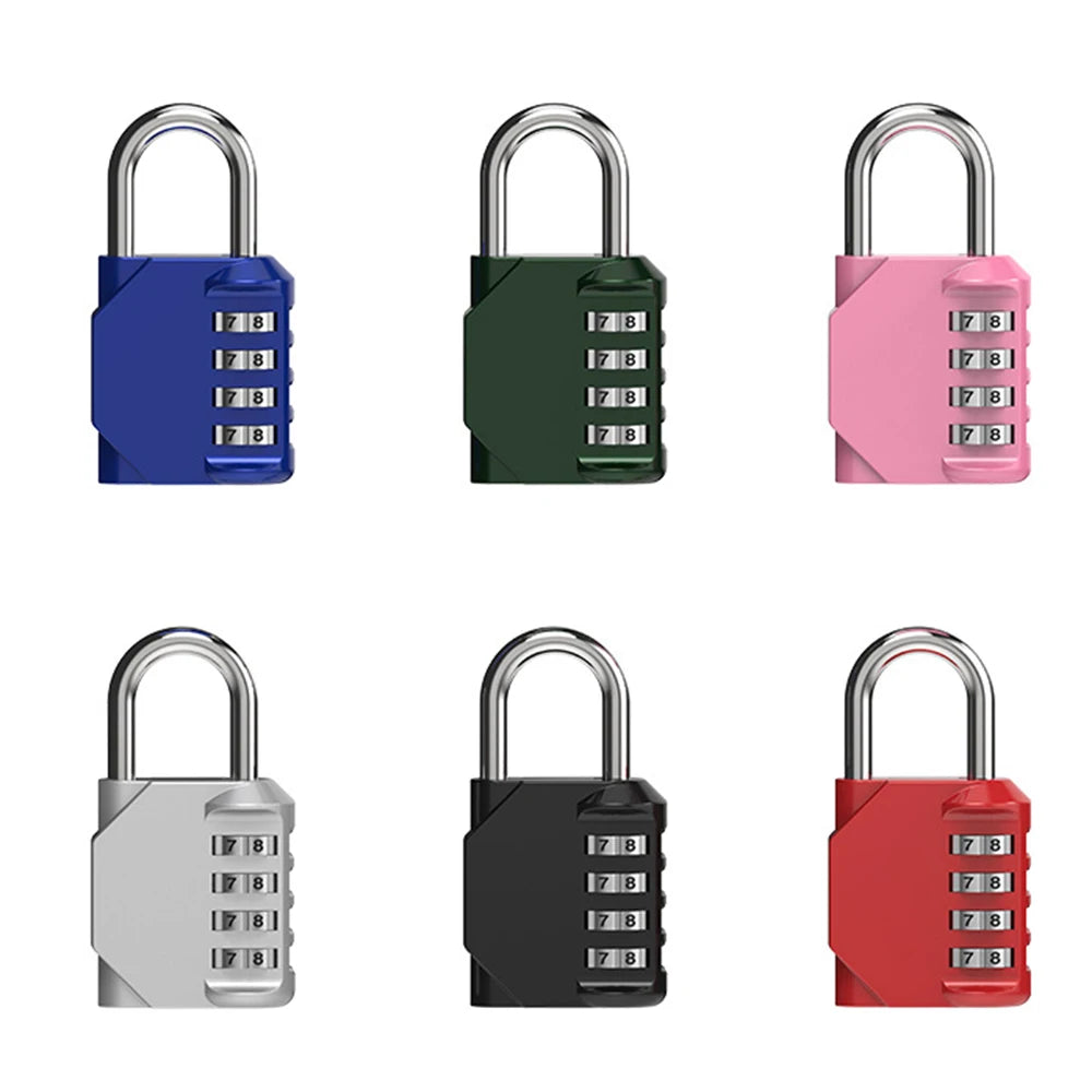 Padlock For Locker Combination 4 Digits Number Combination Lock Splash-proof Anti-corrosion For Toolbox Case Hasp Storage