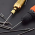 150mm/200mm Lengthen Hex Head Allen Wrench S2 Alloy Magnetic /4" Hex Shank Electric Hex Bit Screwdrive H8 H10 H12 Large Size