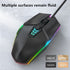 Wired Gaming Mouse 1600 DPI Optical 6 Button USB Mouse With RGB BackLight Mute Mice For Desktop Laptop Computer Gamer Mouse