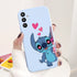 For Samsung Galaxy A34 5G Case 6.5" Soft TPU Back Cover Cute Stitch Lilo Disney Coque For Samsung A 34 A34 SM-A346E Funda Bumper