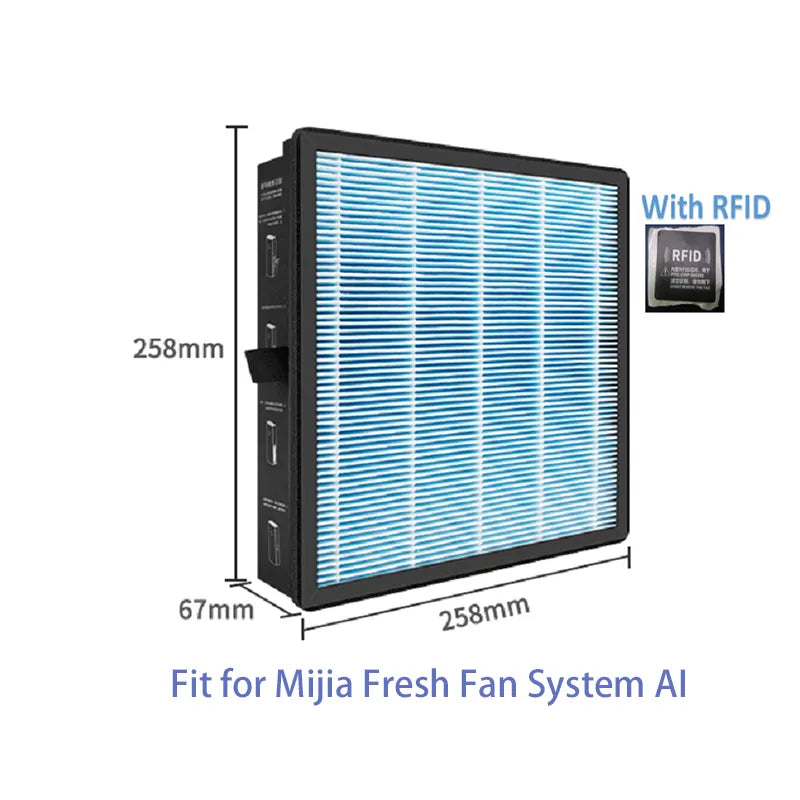 Air Purifier Filter For Xiaomi Mijia A1 Fresh Fan System MJXFJ-150-A1 Medium Efficiency High Efficiency Composite Filter 258*258