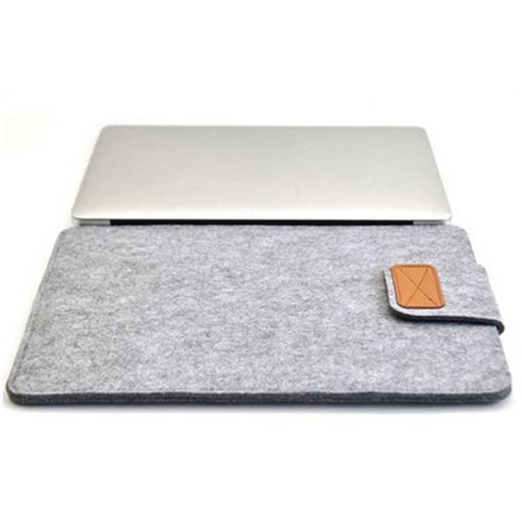 Felt Sleeve Slim Tablet Case Cover Bag for MacBooks Air Pro 11 13 15 Inch Solid Color Tablet Storage Bag