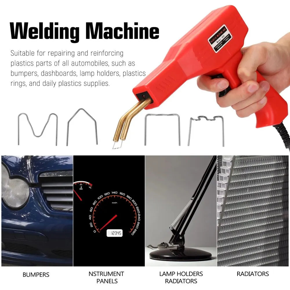 Car Bumper Plastic Welding Gun Heating Fusion Welding Machine Equipment Car Body Repair Spot Welder Gun Tools Kit