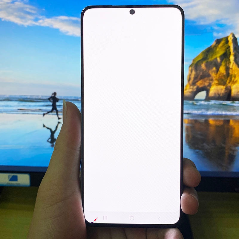Original LCD For Samsung Galaxy S21 5G G990F G991F G991U G991B/DS Lcd Display Touch Screen 6.2'' With Frame With Dead Pixel