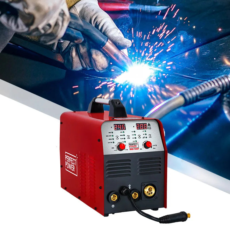 4 In 1 Welder Tig Mig Mig Welder 110 220 Arc Welders Mig Welding Machine 180A Portable Pulse Aluminum Welding Machine