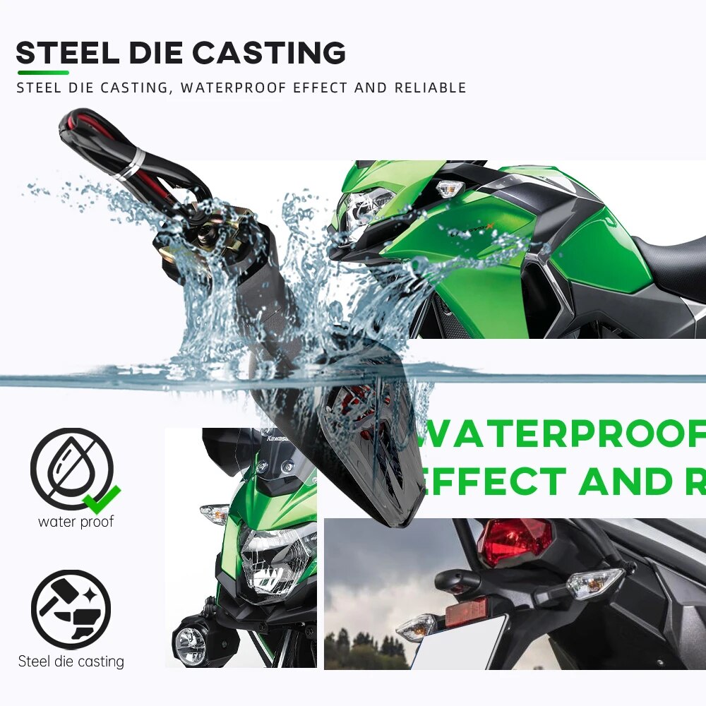 Rear Turn Signal Light Indicator For KAWASAKI NINJA 250 300 400 650 1000 ZX-6R ZX-10R Z250SL Z1000SX Motorcycle Blinker Lamp