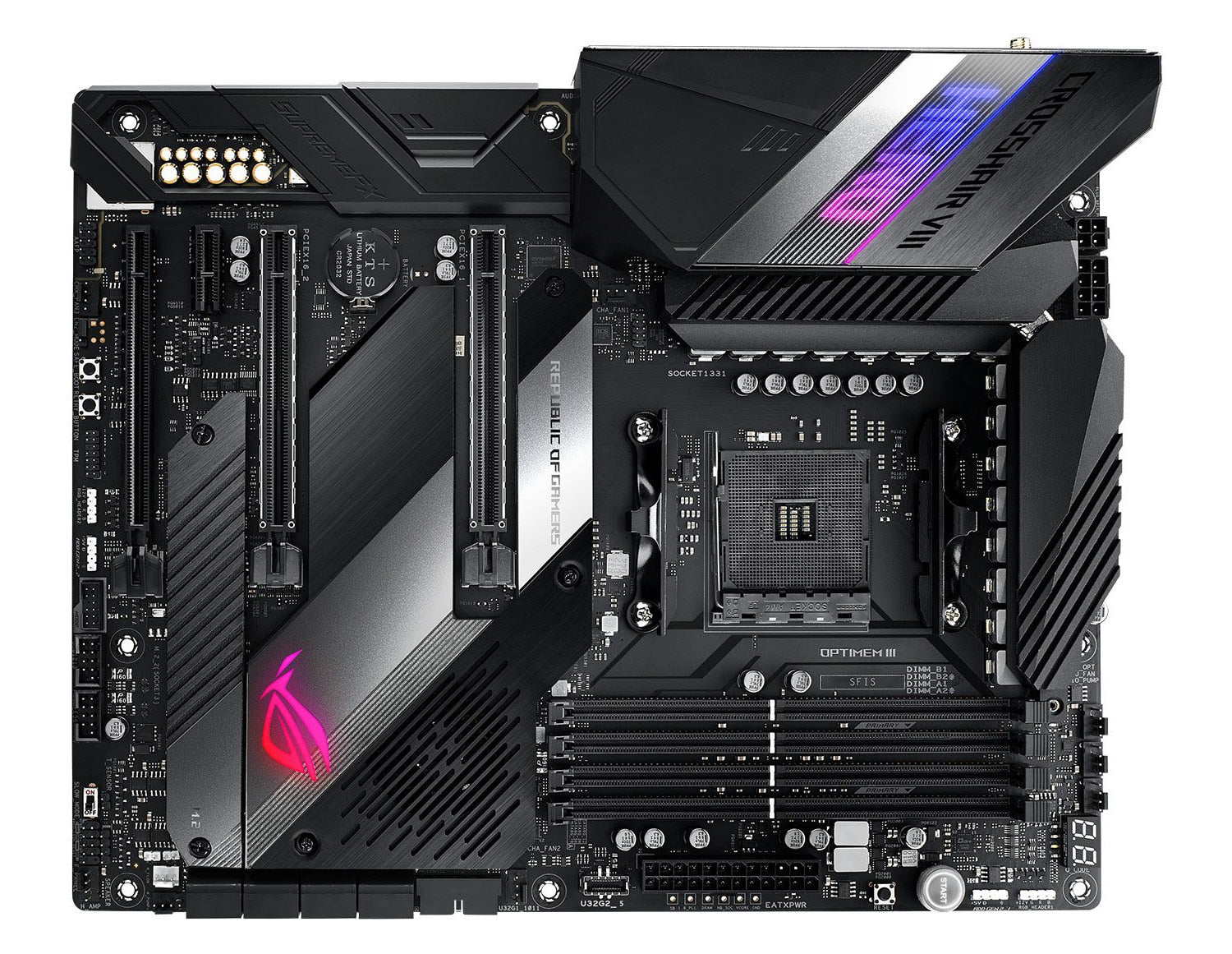 X570 Motherboard For Ryzen 5 5600G cpu ASUS ROG CROSSHAIR VIII HERO Motherboard  AM4  4×DDR4 128GB PCI-E 4.0 M.2 USB3.2 ATX