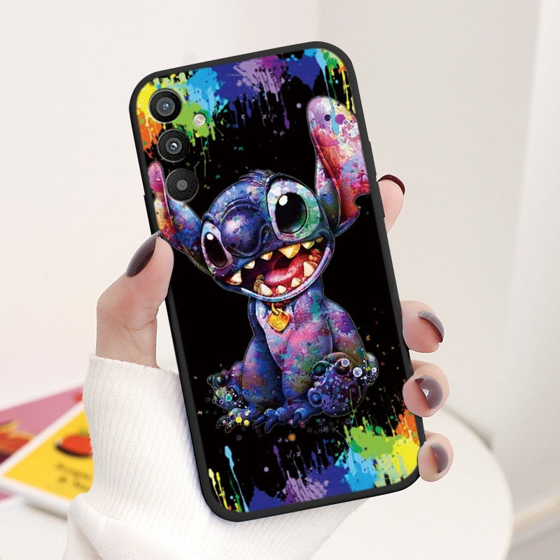 For Samsung Galaxy A34 5G Case 6.5" Soft TPU Back Cover Cute Stitch Lilo Disney Coque For Samsung A 34 A34 SM-A346E Funda Bumper