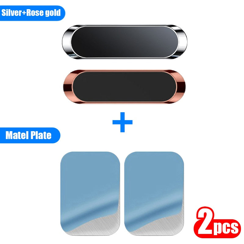 2PCS Magnetic Car Phone Holder Magnet Mount Mobile Cell Phone Stand Telefon GPS Support For iPhone Xiaomi MI Samsung LG