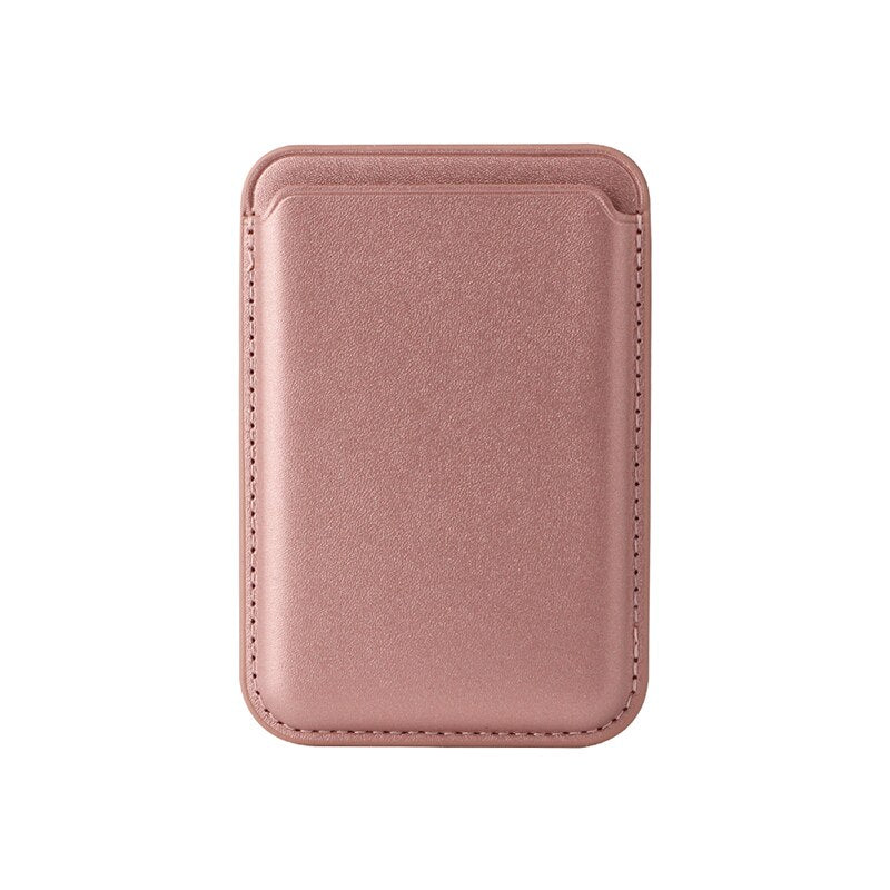 For Apple Magsafe Magnetic Leather Card Holder Bag For iPhone 12 13 14 11 Samsung Huawei Xiaomi Case Macsafe Wallet Card Slot