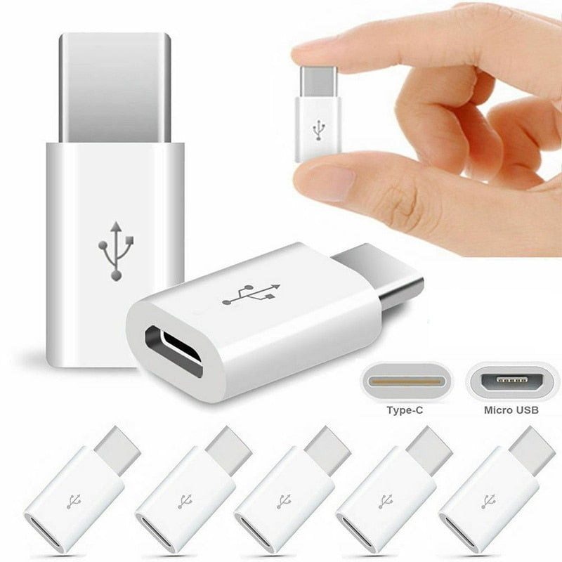 5PCS Micro USB To Type-C Adapter Mobile Phone Adapter Microusb Connector for Huawei Xiaomi Samsung Galaxy A7 Adapter USB TypeC