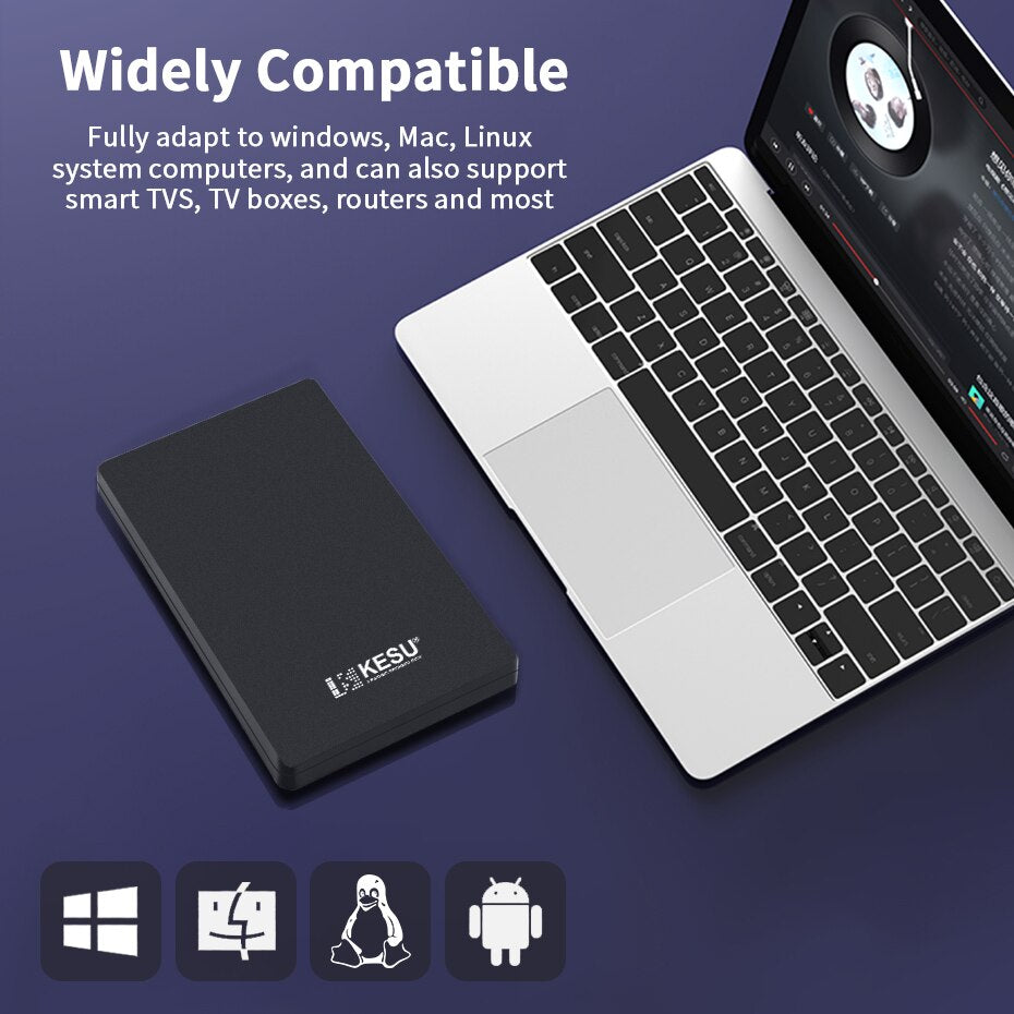 KESU HDD 2.5" Portable External Hard Drive 320gb/500gb/750gb/1tb USB3.0 Storage Compatible for PC, Mac, Desktop,MacBook