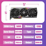 NEW MSI RTX 4070 GAMING X TRIO 12G Video Cards MSI NVIDIA RTX 4070 GDDR6X 12GB Memory Graphics Card GPU 192bit PCIE4.0