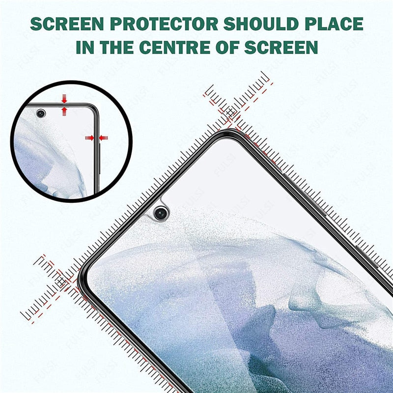 3PCS Full Cover Tempered Glass On the For Samsung S21 5G S23 S22 Plus S20 FE Screen Protector On Samsung S21Plus S21FE Glass