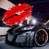 4PCS Car Tuning 3D Red Color Style Racing Disc Brake Caliper Covers M+S Kit Universal Interior Parts Car Decor Accessories