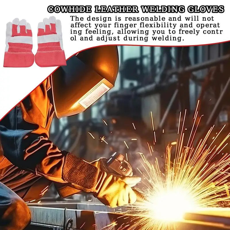 Cowhide Gloves Safety Blacksmith Gloves For Hand Protection Safety Work Gloves For Hand Protection Durable Blacksmith Gloves