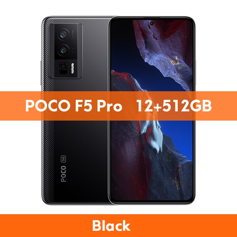 POCO F5 Pro Global Version 256GB/512GB Snapdragon® 8+ Gen 1 Octa Core WQHD+120Hz AMOLED DotDisplay 64MP Triple Camera NFC 5G