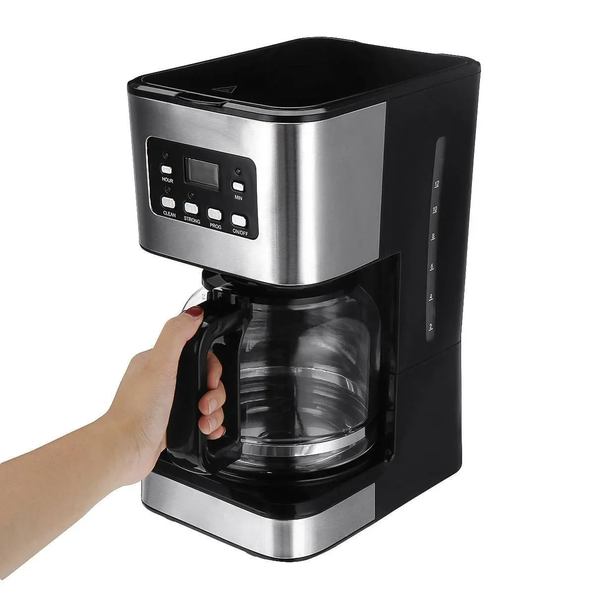 Household Electric Coffee Maker 220V EU Espresso Maker Coffeeware Automatic Coffee Machine Drip Americano for Coffee Pots