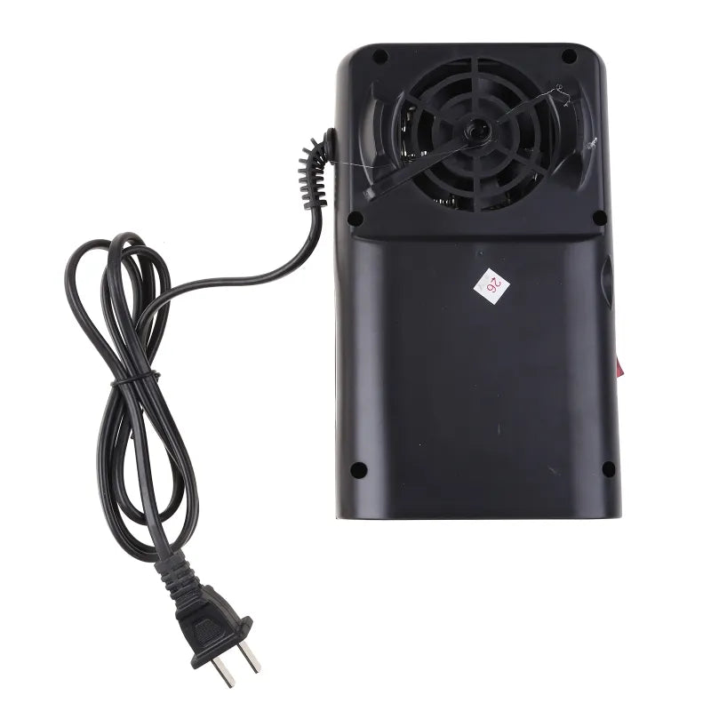 Small Portable Ceramic Space Heater Electric Heater Fan Thermostat Control Fireplace Heater with Realistic Flames 900W