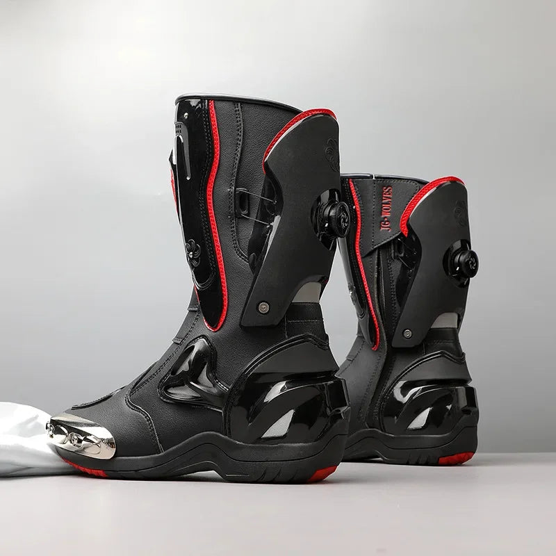Motorcycle Riding Shoes Men's All-season High-top Anti-fall Anti-slip Motorcycle Racing Boots Motocross Boots