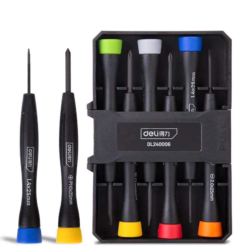 6Pcs Precision Screwdriver Set Slotted Philips Mini Screwdrivers for Eyeglass Jewelry Watch Repair and Disassembly Hand Tool Kit