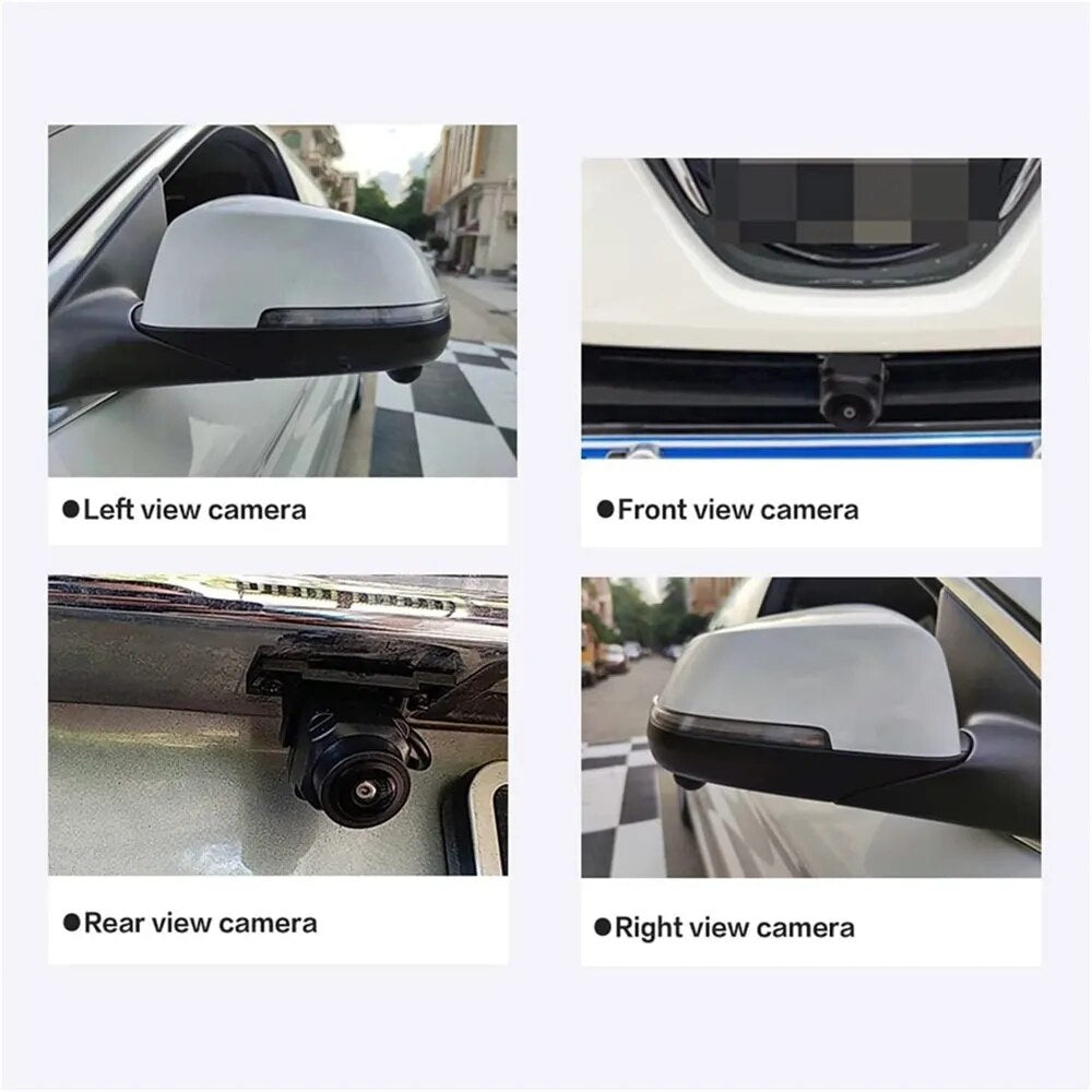 360 Car Camera Panoramic Surround View 1080P AHD Right+Left+Front+ Rear View Camera System for Android Auto Radio Night Vision 7