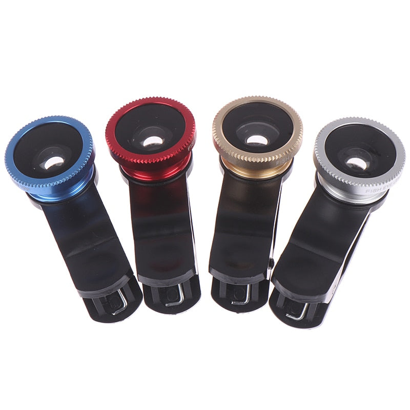 3 In 1 Wide Angle Mobile Phone Camera Lens Fish Eye Macro Lens For Iphone 11 12 13 Pro Max Xiaomi Universal Phone Fisheye Lens