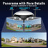 Outdoor Dual Lens Panoramic Security Camera 180° Wide Angle Wifi POE IP Camera Humanoid Auto Tracking Zoom Surveillance Cameras
