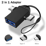 New PEN DRIVE 2TB High Speed USB 3.0 Flash Drive 2TB Pendrive 2 in 1 Adpater U Disk 2TB Waterproof Mini Flash Drive Best Gift