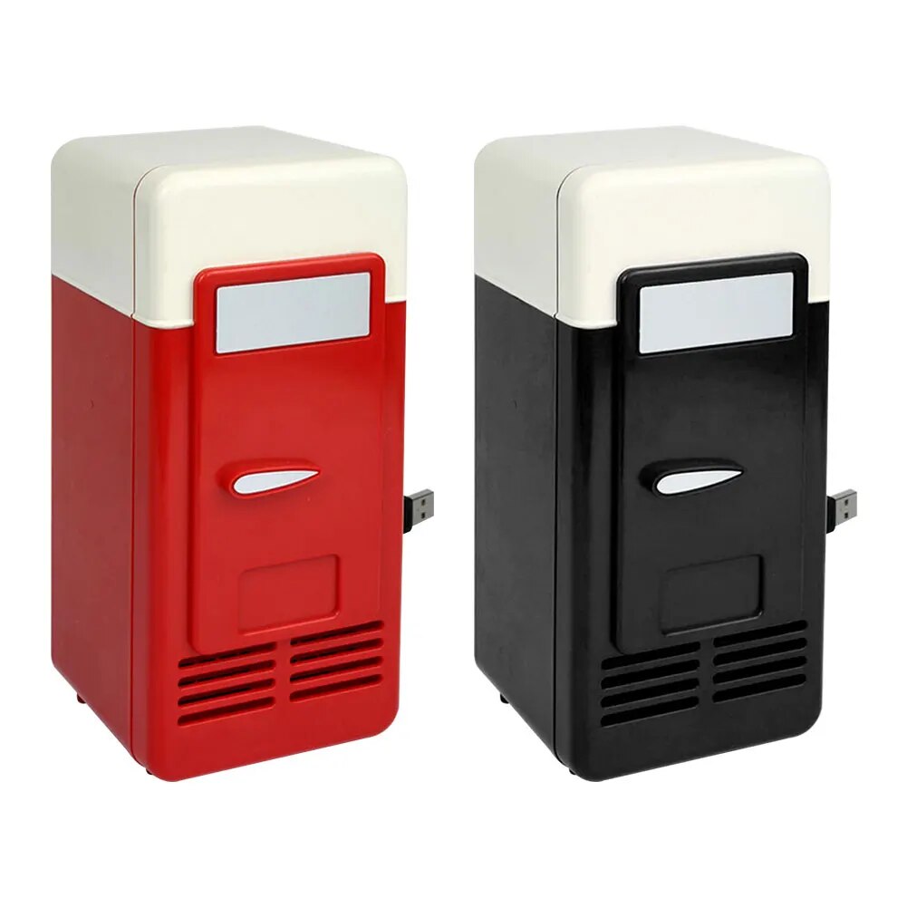 Portable 5V Desktop USB Electric Refrigerator Mini Car Beverage Drink Cooler Cooling Fridge for Home Picnic Camping Travel