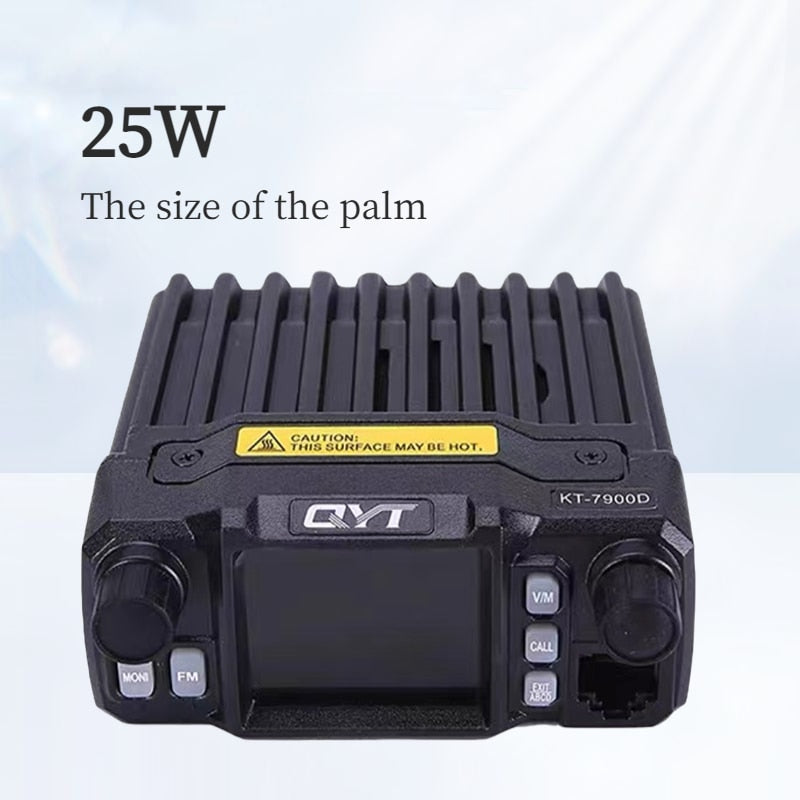 QYT KT7900D 2023 VHF UHF New Mini Mobile Car Transceiver 4 Bands Mobile Radios 25W Quad Band 144 220 350 440MHz Truck Ham Radio