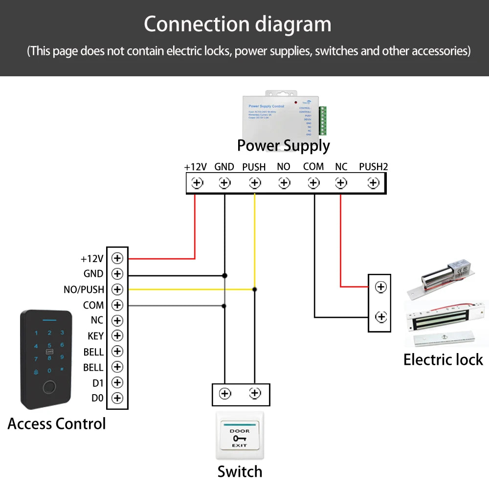 TuYa access control mobile phone APP remote door lock controller password fingerprint IC card NFC unlock IP67 waterproof