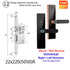 NEW RAYKUBE H4 Tuya Electronic Lock Wifi Smart Door Lock Fingerprint Lock Password IC Card Key USB Charge For Smart Home