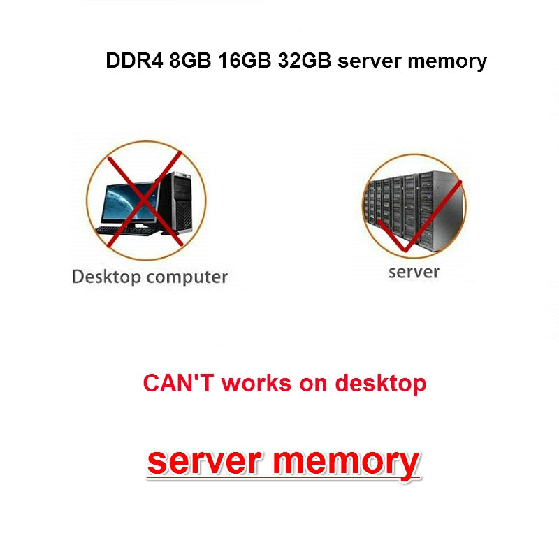DDR4 8GB 16GB 4GB 32GB Server Memory 2400 2133MHz ECC REG PC4-17000 19200 Memoria RAM DDR4