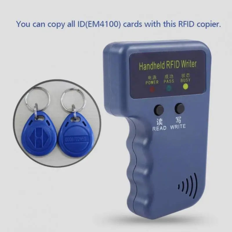 2022 125KHz RFID Programmer Duplicator Copier Writer Reader Writer ID Card Cloner & key Access card Replicator Keychain reader