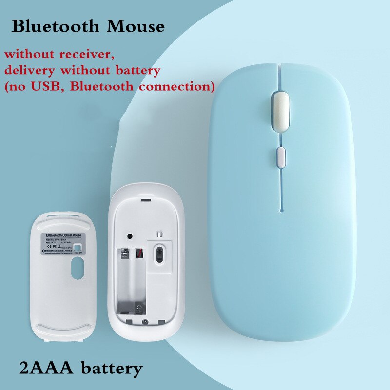 Bluetooth Mouse for APPle MacBook Air Pro Retina 11 12 13 15 16 mac book Laptop Wireless Mouse Rechargeable Mute Gaming Mouse