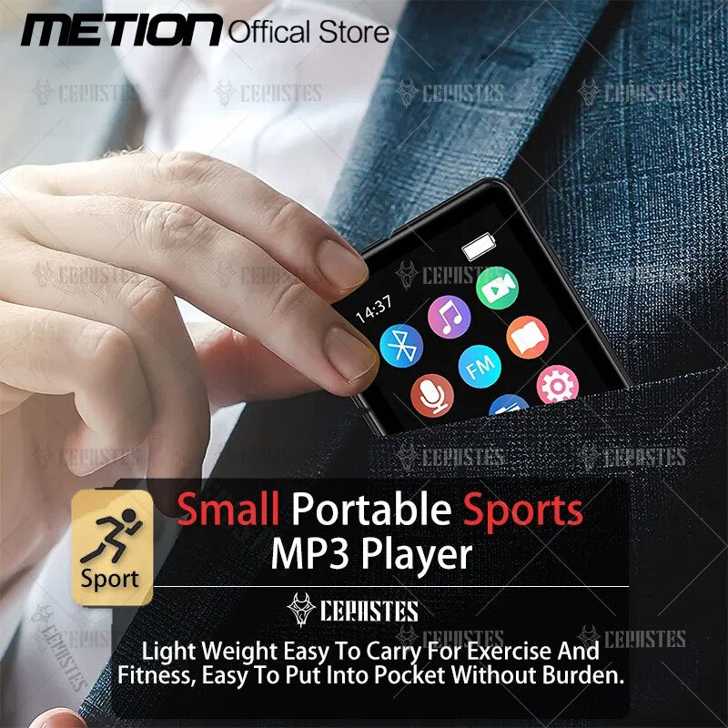 2023 New MP3 Player Bluetooth 5.0 Full Screen Walkman Portable Sport Music Player Mp4 Video Player FM/E-book/Recorder Mp3 плееры