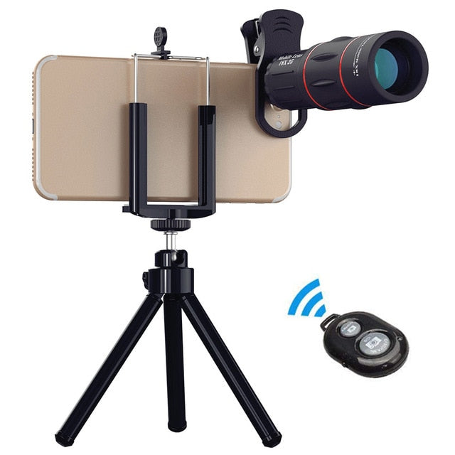 APEXEL 18X Telescope Zoom lens Monocular Mobile Phone camera Lens for iPhone Samsung Smartphones for Camping hunting Sports