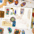 Yoofun 60pcs/lot Crystal Church Window Stickers Colorful Window Labels Cards DIY Mobile Phone Planner Journal Scrapbooking diy