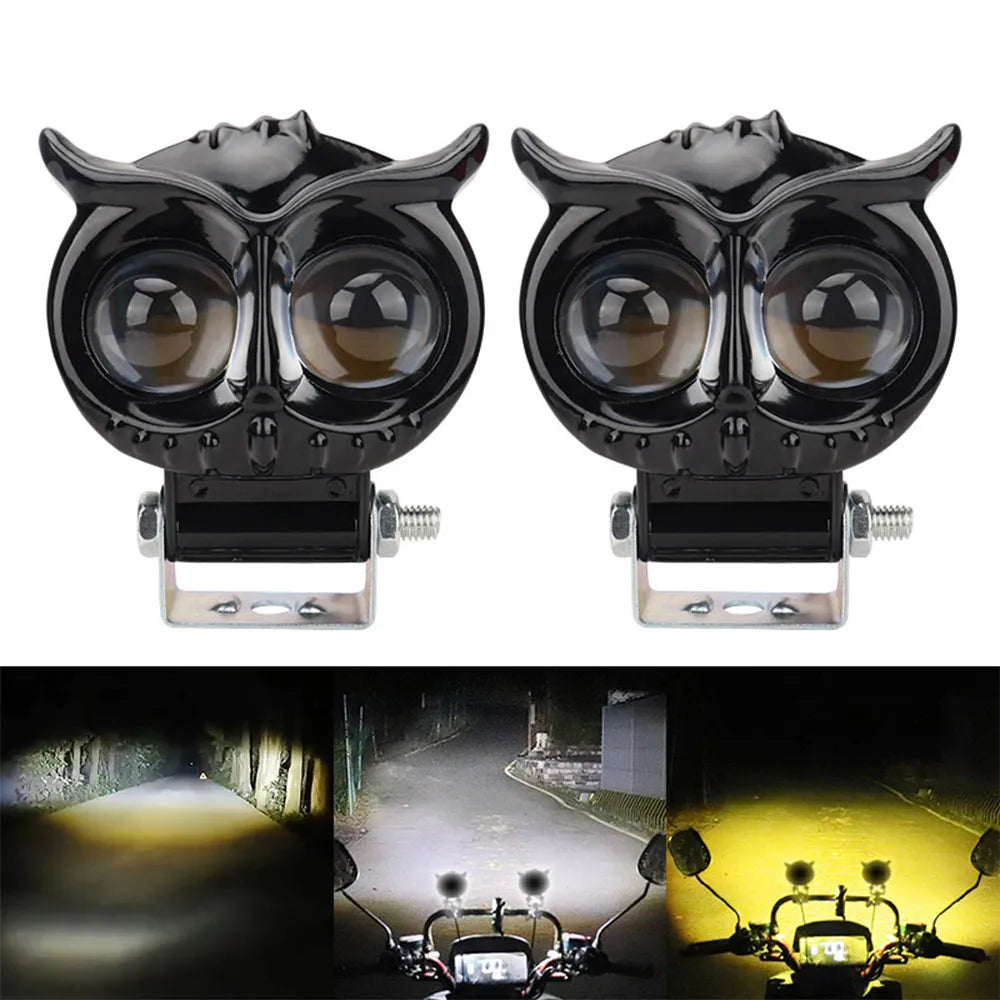 OWL Additional headlights for motorcycle Led fog light front led headlight for motorcycle additional led motorcycle spotlights