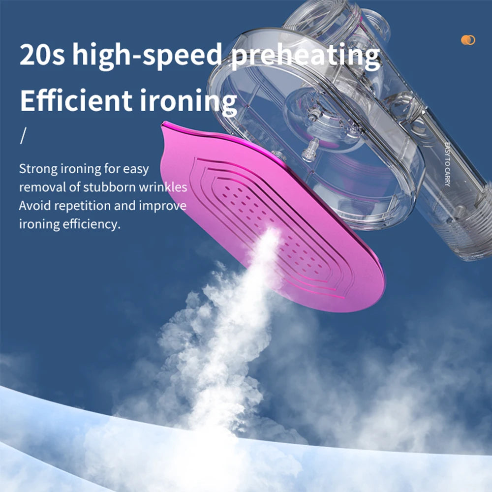 Handheld Portable Garment Steamer Wet Dry Steam Iron Mini Traveliron Steamer Fast-Heat Steamers For Clothes