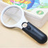 3 LED Light 45X Magnifying Glass Lens Mini Pocket Handheld Microscope Reading Jewelry Loupe Handheld Magnifiers